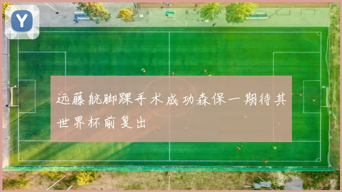 远藤航脚踝手术成功森保一期待其世界杯前复出